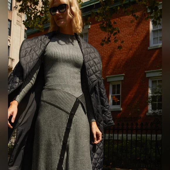 NWT ETCETERA | $495 Pinnacle Oversized Quilted Coat - Picture 3 of 5